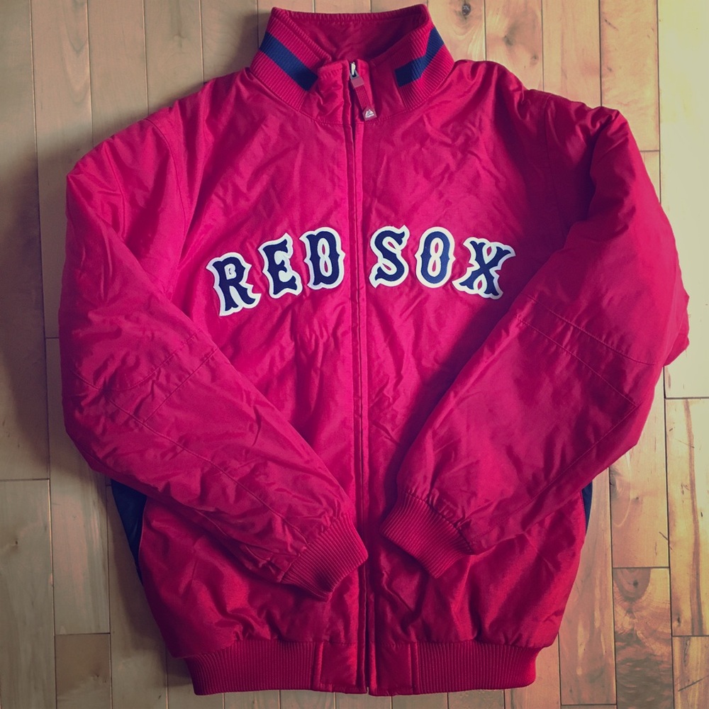 Boston Red Sox fleece lined jacket- EUC